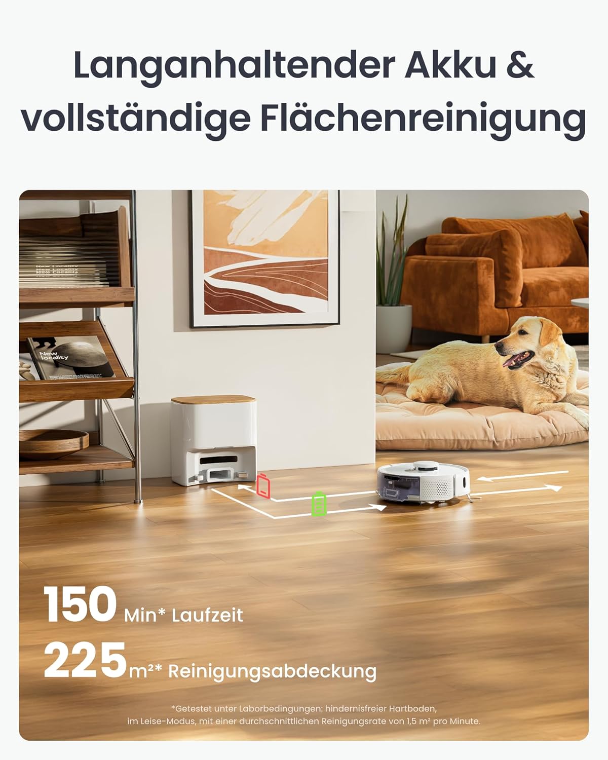 SwitchBot K11+ Staubsaugerroboter mit Wischfunktion, 6000 Pa Saugleistung, 90 Tage Staubaufnahme, selbstentleerend, LDS Smart Mapping, schlankes 3,6-Zoll-Design, kompatibel mit Apple Home, Alexa, Google Home und – Bild 2