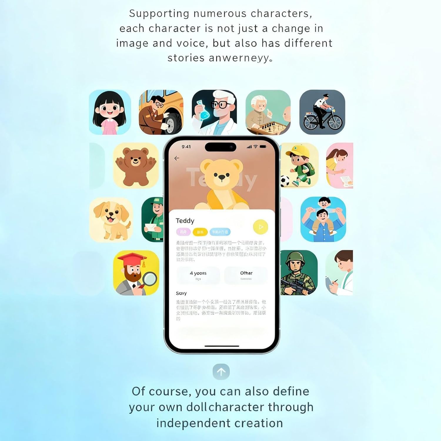 AI-Roboter für intelligentes interaktives Lernen, intelligentes Lernspielzeug für Kinder, Mädchen und Erwachsene: lustiges technologisches Geschenk für Geburtstagsfeiern und Unterhaltung – Bild 5