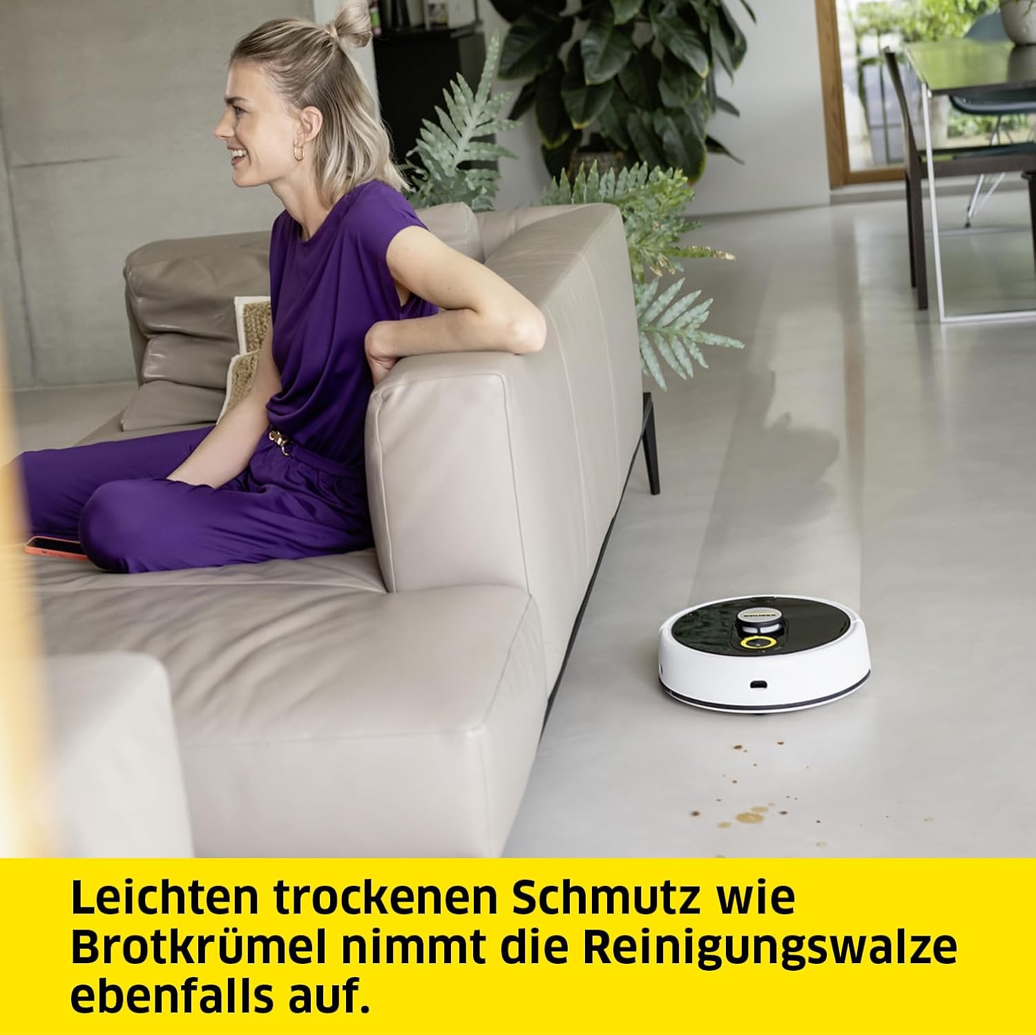 Kärcher RCF 3 Wischroboter, intelligente App-Steuerung, LiDAR-Lasernavigation, Kartierung, Raum- und Hinderniserkennung, 120 Minuten Laufzeit, für Hartböden – Bild 3