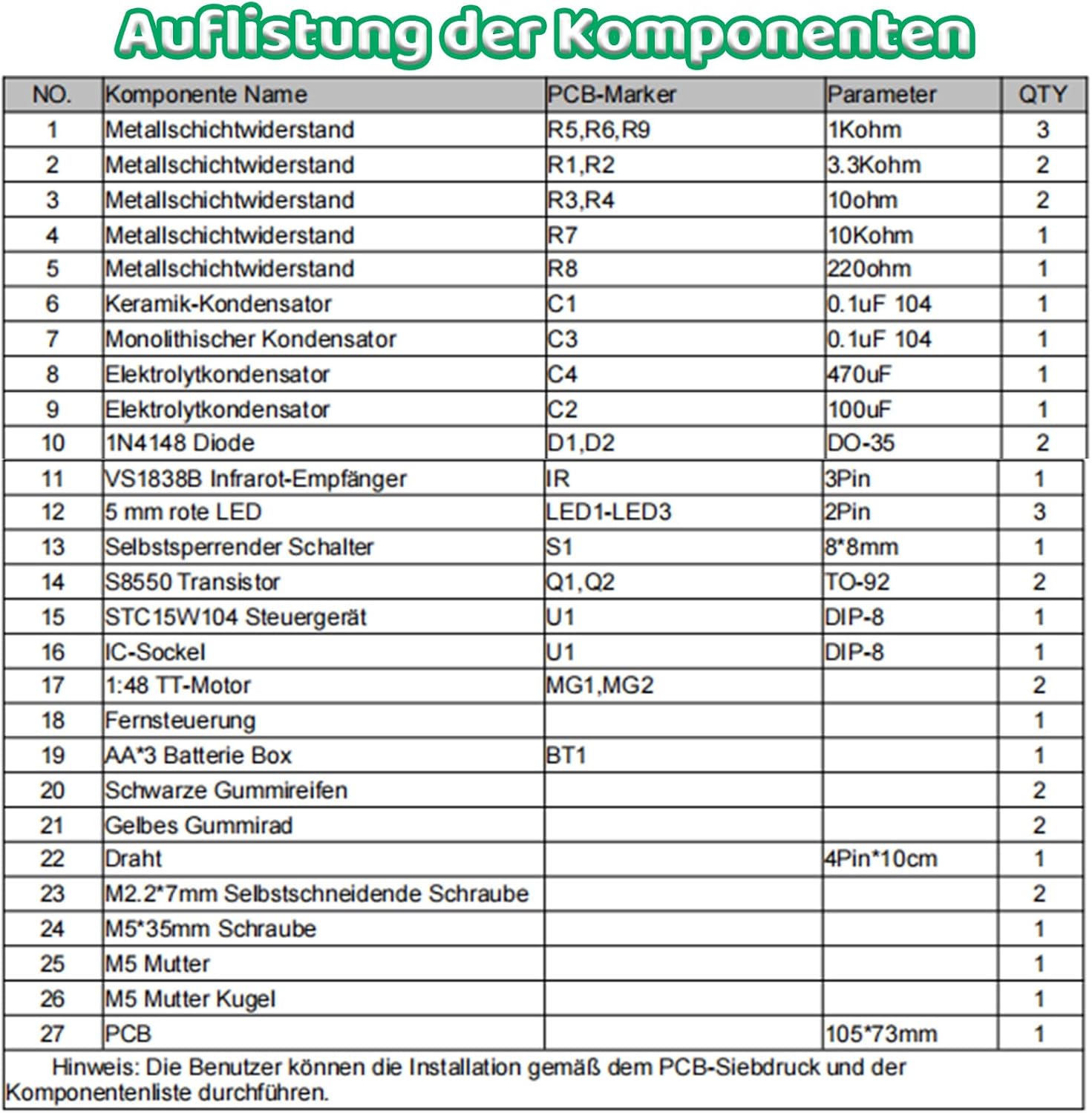 Üben Sie das Löten und lernen Sie das ferngesteuerte Auto-Kit, Anfänger DIY 2WD Smart Robot Car Kit, elektronisches und DIY-Lernen zum Löten – Bild 4