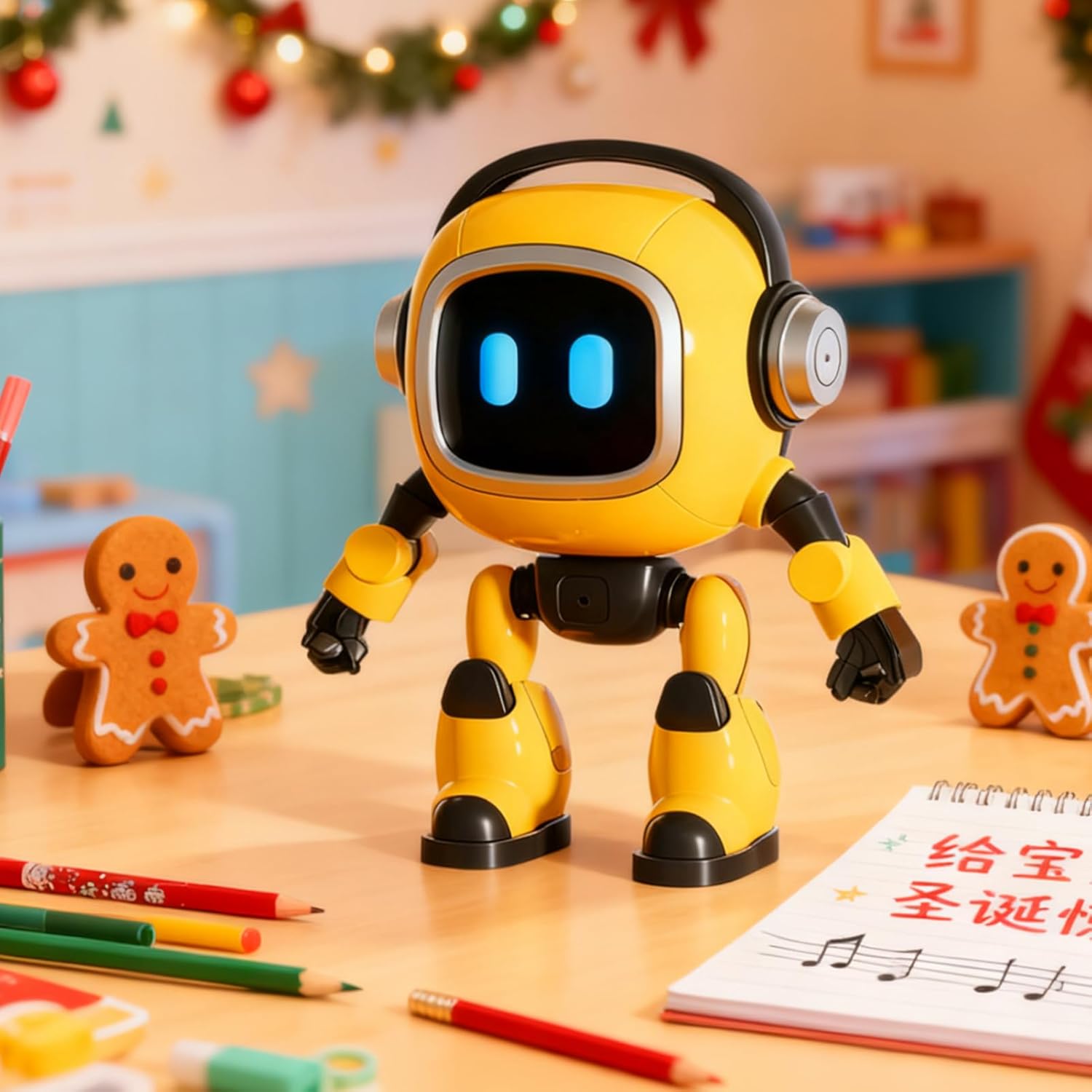 KI-Roboter – Intelligente programmierbare Version, interaktives Lernen, Sprachsteuerung, Bewegungssensoren, Lernspaß | Bietet ansprechende Lernaktivitäten für Kinder, Mädchen, Erwachsene und Bildung – Bild 9