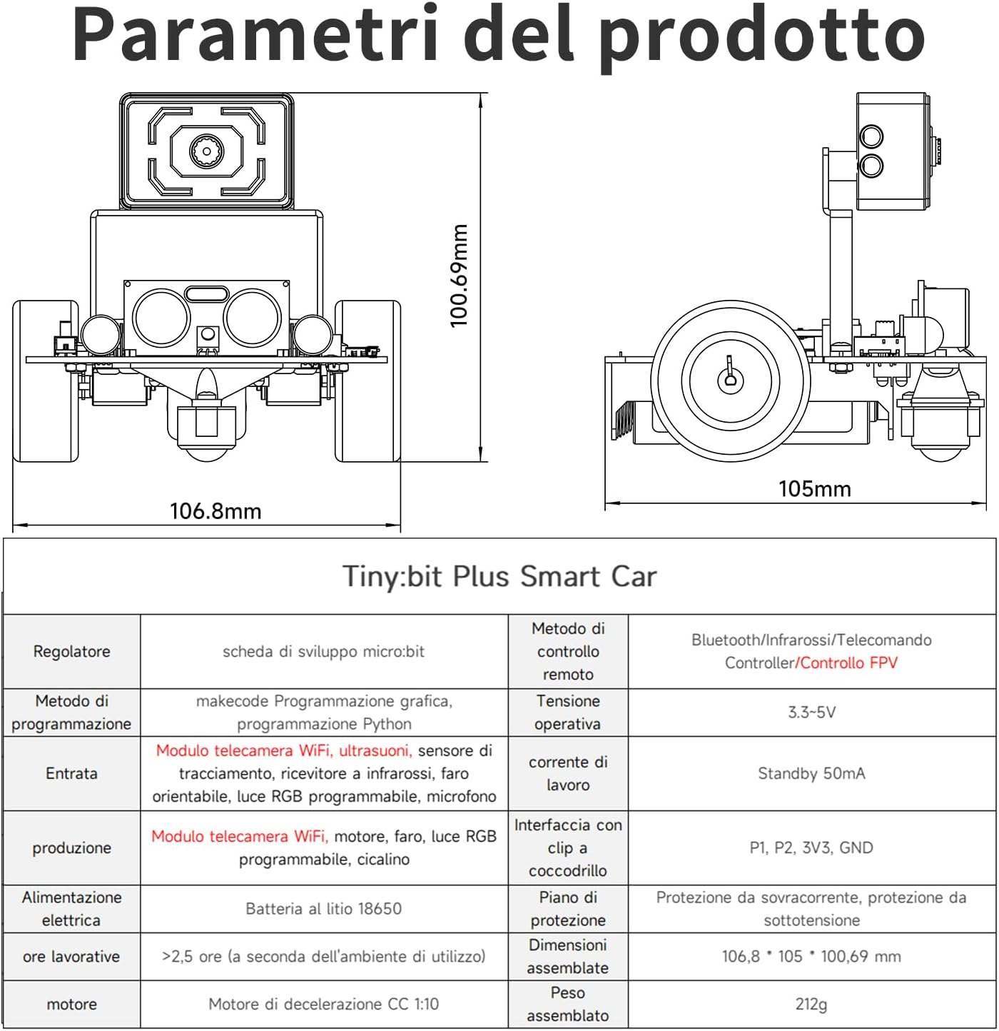 Yahboom Micro:bit V2 Grafikprogrammierroboter-Kit für Mint-Unterricht in der Grundschule für Jugendliche und elektronische Wettbewerbe mit WiFi-Kameramodul (ohne microbit v2) – Bild 5