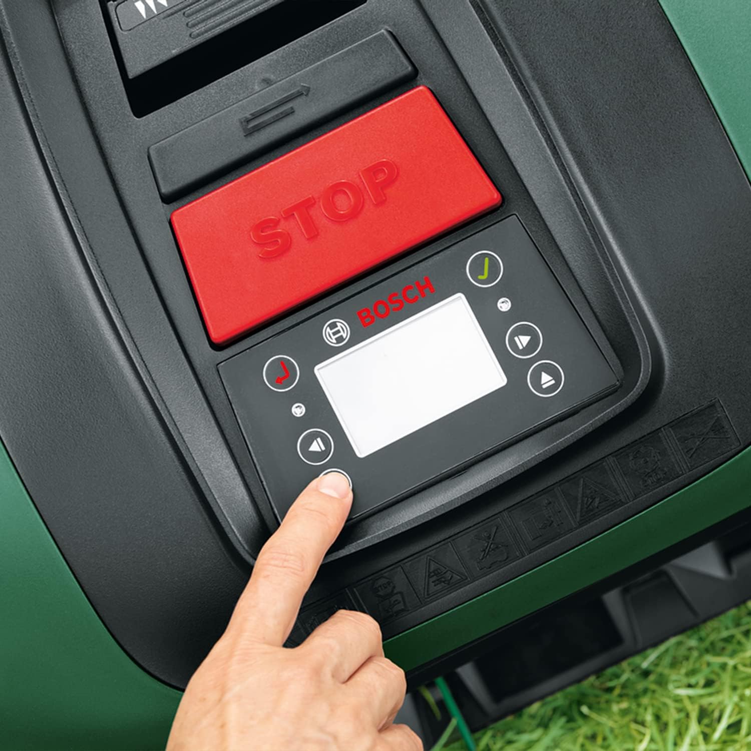 Bosch Home and Garden Indego S+ 500 Rasenroboter (mit 18-V-Akku, App-Funktion, Ladestation inklusive, Schnittbreite 19 cm, für Rasenflächen bis 500 m², im Karton), Schwarz, Grün – Bild 8