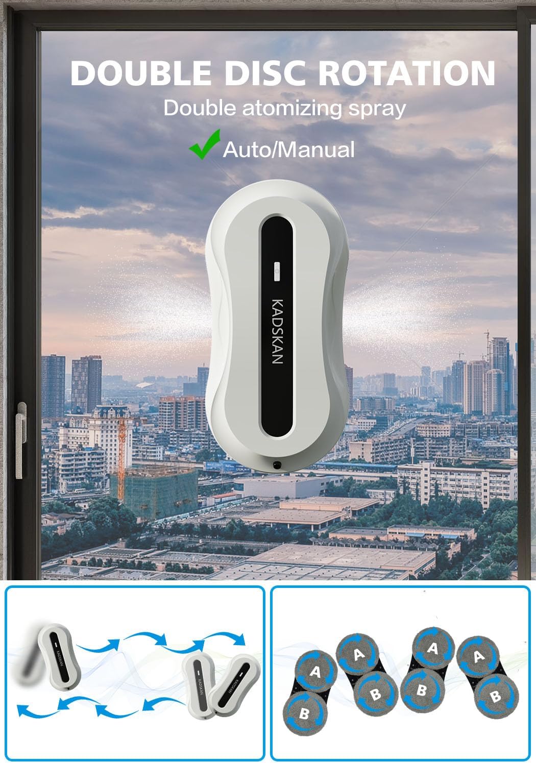 Fensterputzroboter (Schwarz) – Bild 2