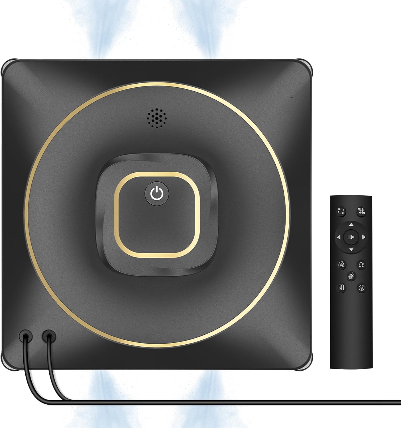 Fensterputzroboter, Vier-Düsen-Ultraschall-Sprühfunktion, 120-ml-Tank, Elektrischer Fensterreiniger mit 3500 Pa Saugleistung, 4 Reinigungsmodi für Hochhausfenster im Innen- oder Außenbereich