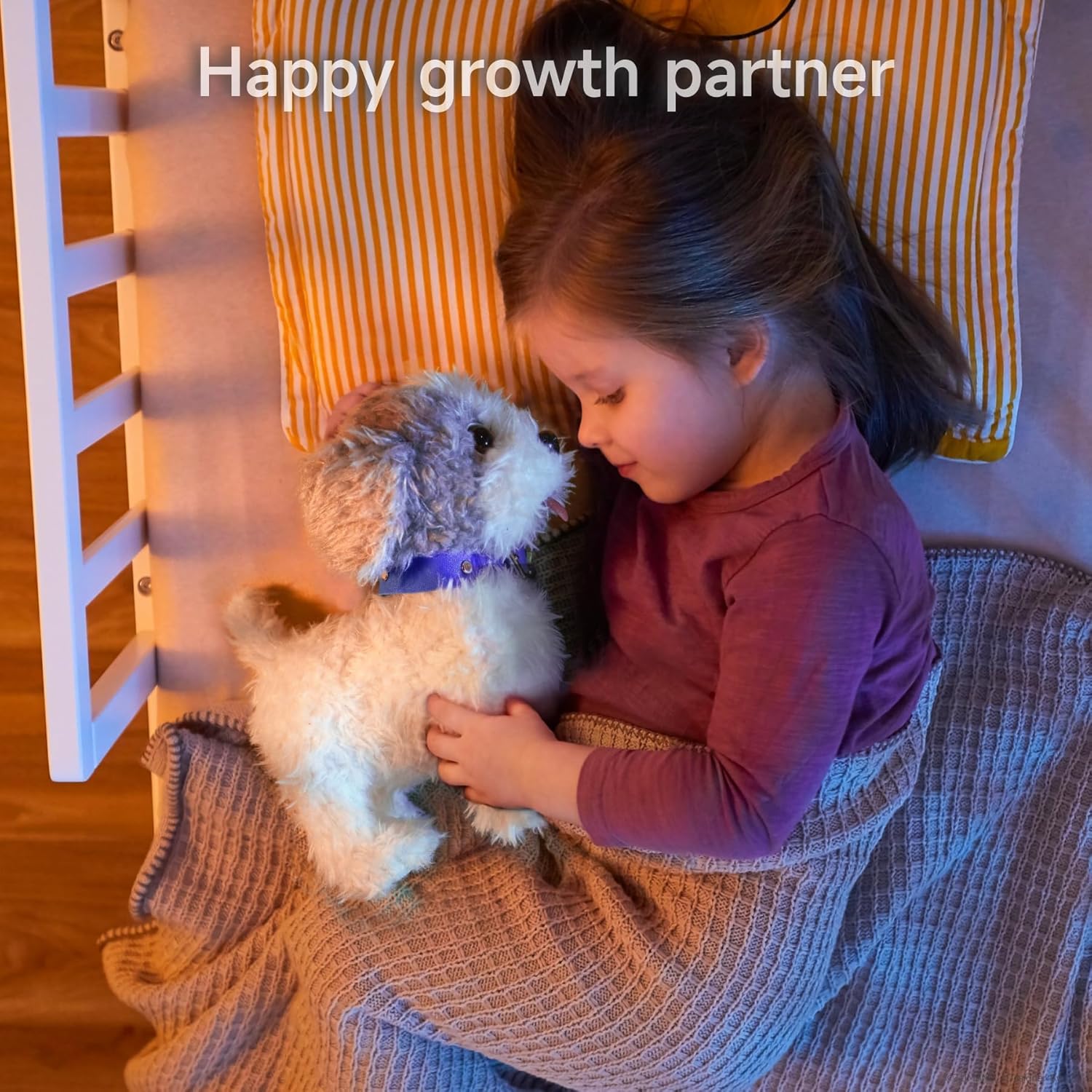 OR OR TU Hundespielzeug, Kinder-Plüschwelpe leckt elektronische Haustiere mit ferngesteuertem, interaktivem Spielzeughund, der läuft und bellt, für Kinder, Mädchen, Jungen, Geschenk – Bild 7