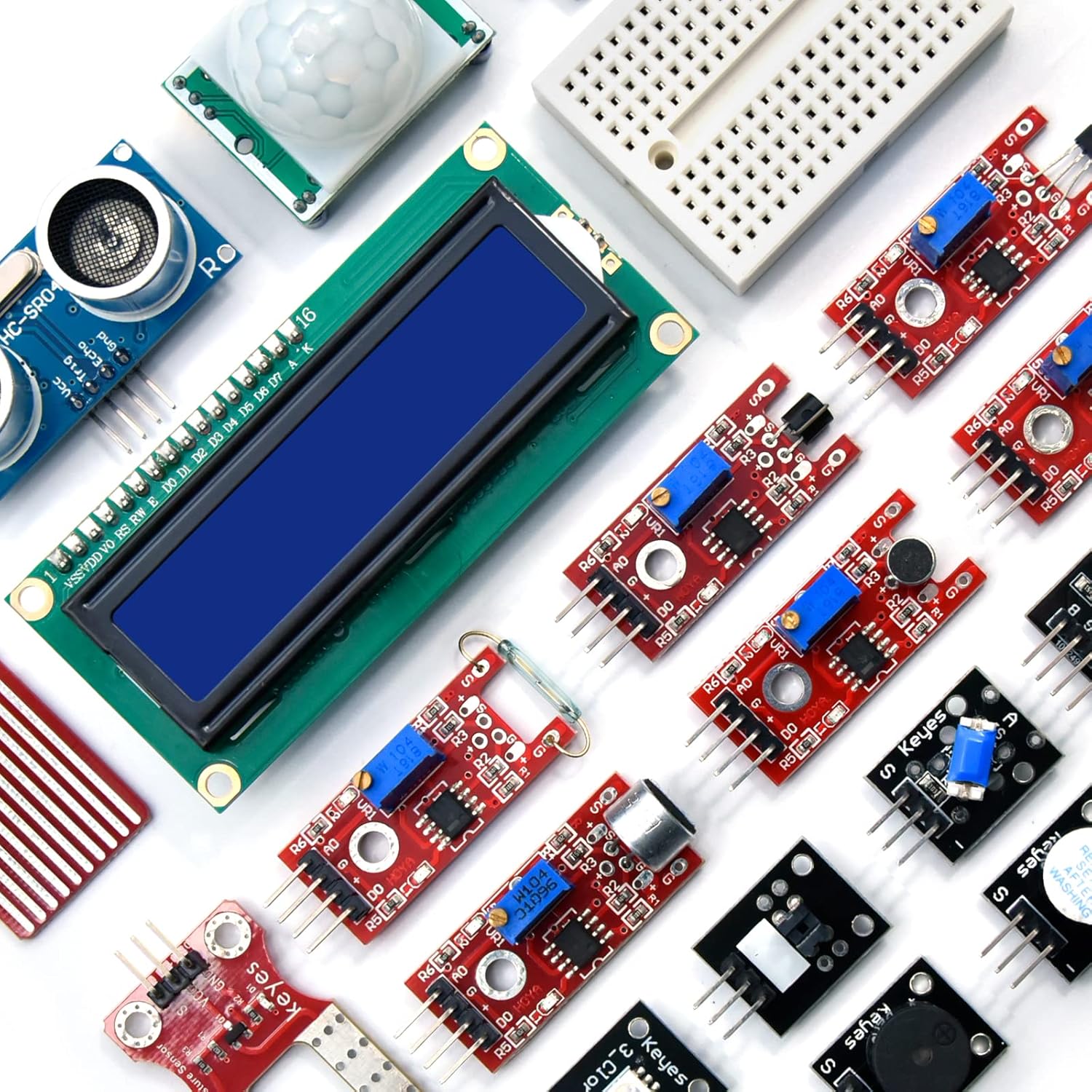 KEYESTUDIO 37-in-1-Sensormodul-Kit, kompatibel mit Arduino IDE, Raspberry Pi, elektronisches Starter-Kit für Anfänger – Bild 2