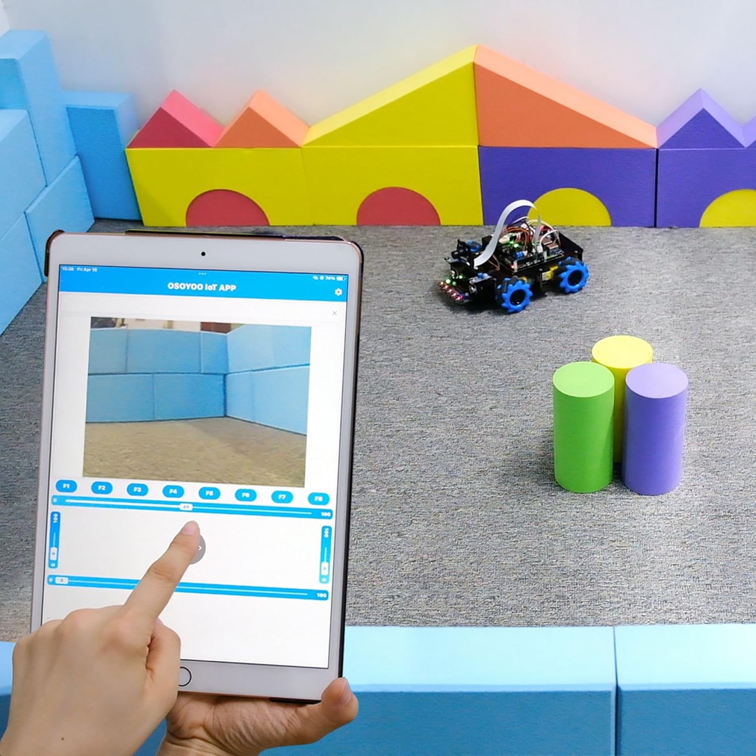 MECANUM Wheel Robot Car Kit für Raspberry Pi 3 4 5 – Omnidirektionales STEM-Lern- und Programmierkit mit Videosteuerung, Linienverfolgung und Hindernisvermeidung – Bild 2