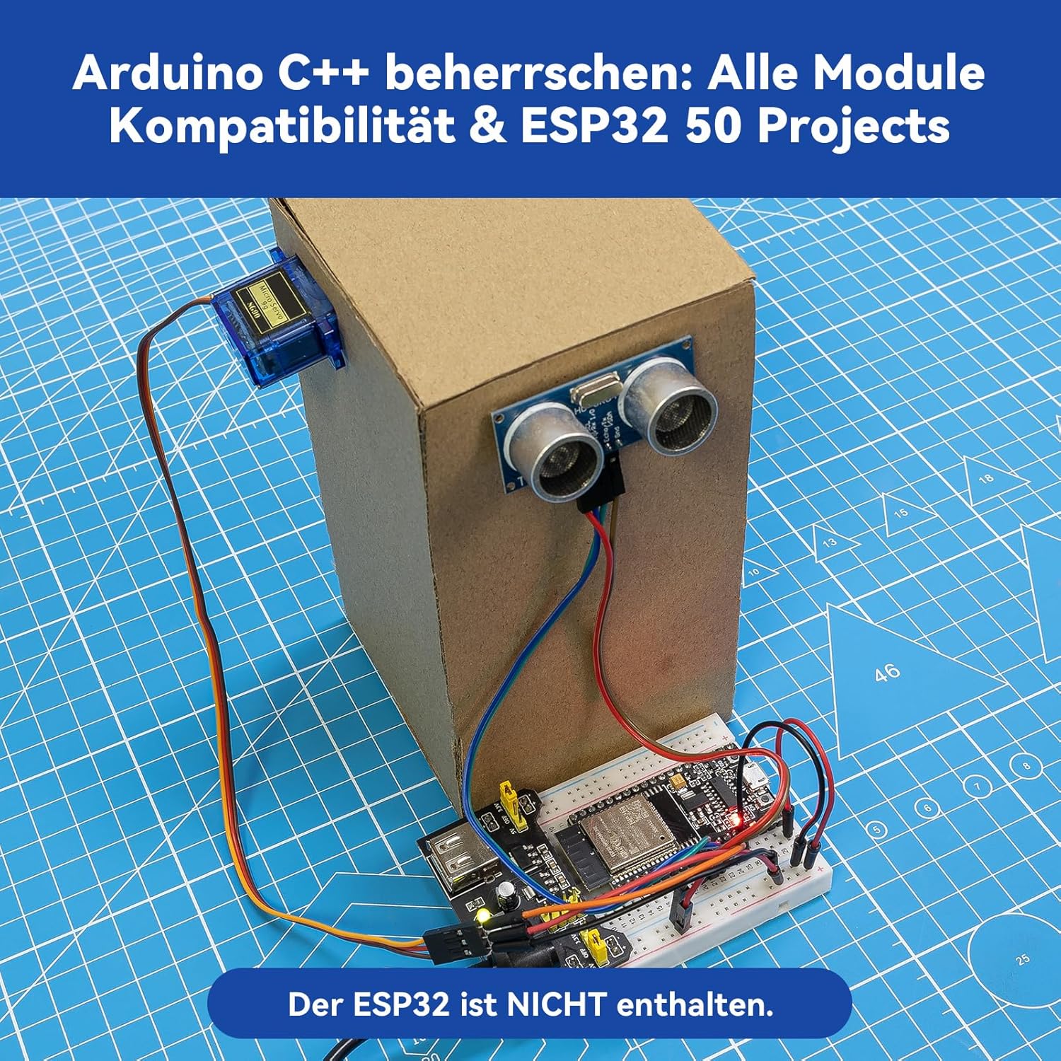 SunFounder Universal Maker Sensor Kit kompatibel mit Arduino Mega/R3/R4 Minima/WiFi Nano, Raspberry Pi 5/4B/3B+/Zero 2W/, Pico W, ESP32, C++, Python, MicroPython, Anfänger und Techniker – Bild 6