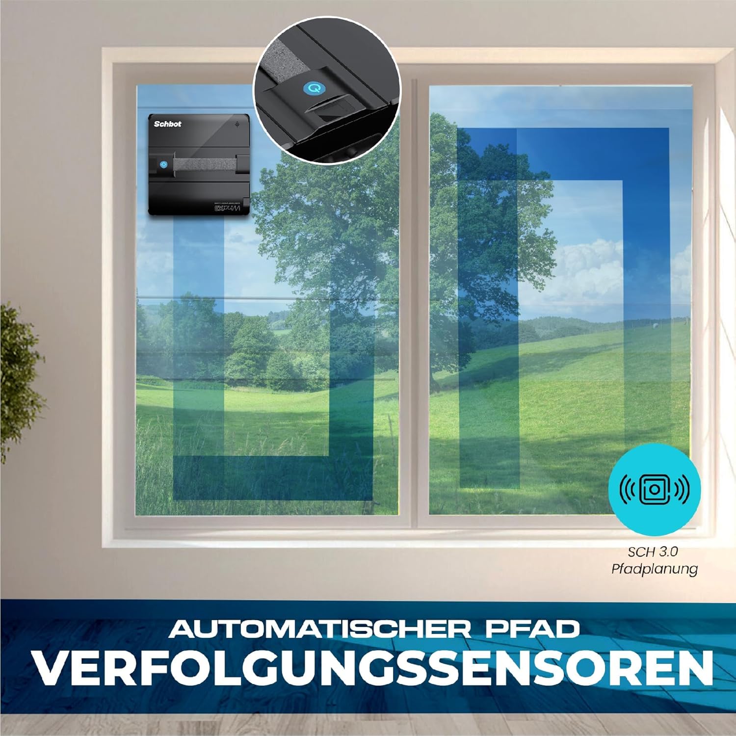 Wind X3 Spray 2025 Fensterreinigungsroboter – Fensterreiniger für den Innen- und Außenbereich für rahmenloses und rahmenloses Glas – Bild 6