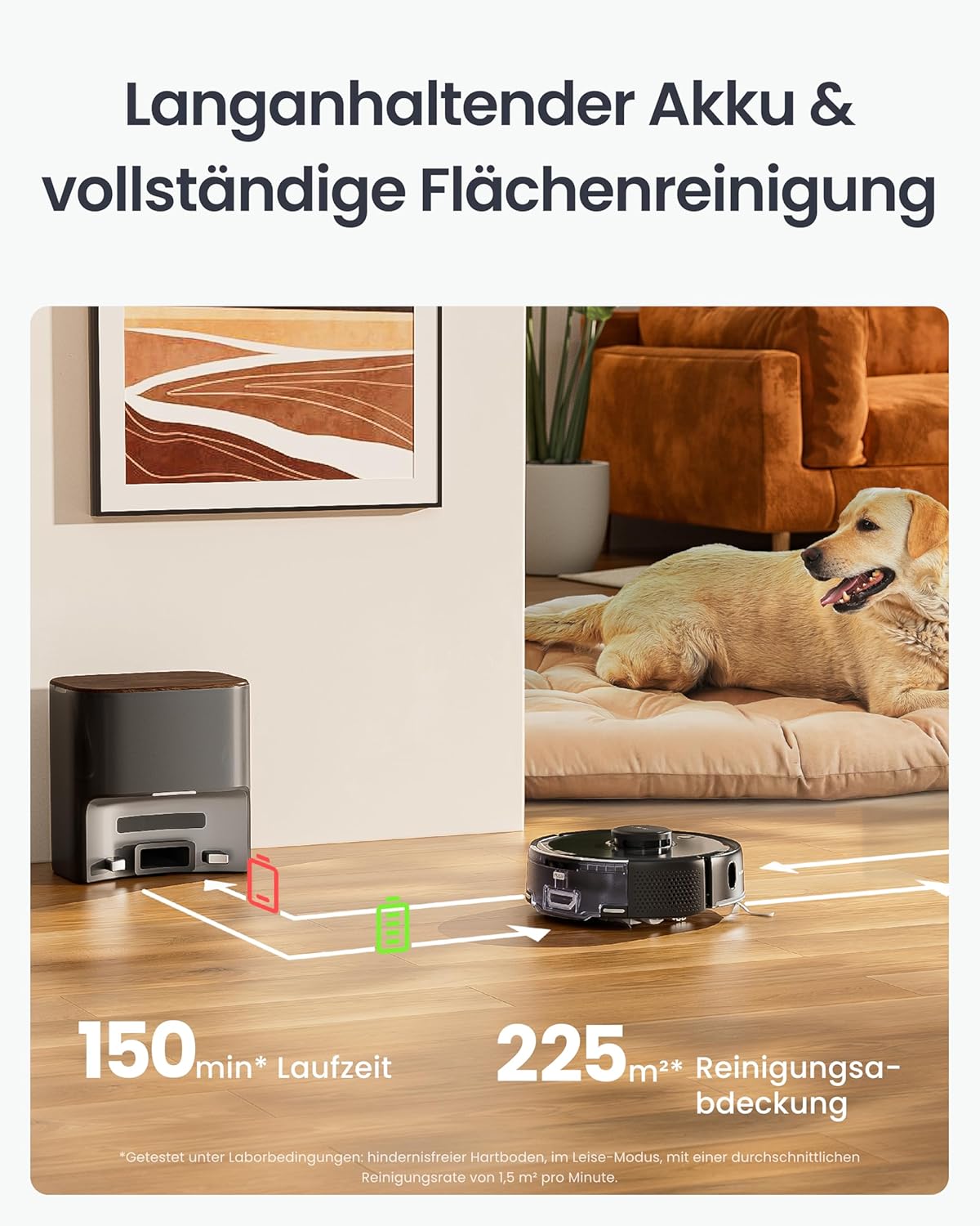 SwitchBot K11+ Roboter-Staubsauger mit Wischfunktion, 6000 Pa Saugleistung, 90 Tage Staubsammlung, selbstentleerendes LDS Smart Mapping, schlankes 3,6-Zoll-Design, kompatibel mit Apple Home, Alexa, Google Home und – Bild 9