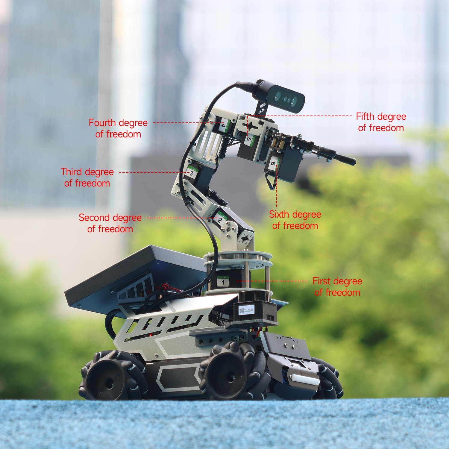 Yahboom ROS2 Roboterauto-Kit, Geschwindigkeit ferngesteuerte KI, KI-Roboterarm, echte KI-Roboterautos nur für Erwachsene, geeignet für Universitätsroboterprogrammierungsprojekte (mit DP Ver Pi5-16 GB) – Bild 8