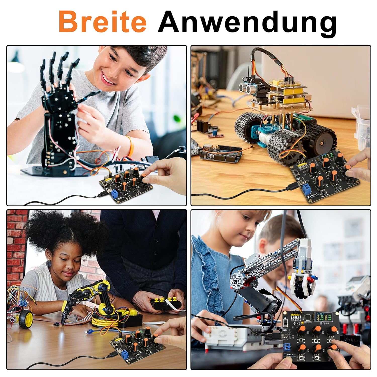 RC-Digital-Servo-Tester, LCD-Echtzeitanzeige, 6-Kanal-Servo-Controller-Board, DC5–8,4 V RC-Servo-Tester mit Überstromschutz für RC-Autos, Flugzeuge, Roboter, mechanische Greifer und – Bild 6