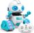 Roboter Kinderspielzeug – Wiederaufladbar und projizierbar – RC Roboter mit LED Augen und Musik – Roboterspielzeug ab 3 4 5 6 7 8 9 10 Jahren Jungen – Gestensensor Kinderspielzeug Geschenk