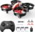 Holy Stone HS210 Mini-Drohne für Kinder-Anfänger, RC-Quadcopter mit 3 Batterien, lange Flugzeit, automatische Höhenhaltung, 3D-Flips, Headless-Modus, One-Key-Start, Geschenkspielzeug für Jungen und Mädchen, Rot,