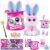 Pets Alive Magic Bunnies Pink Rabbit (Candy) von ZURU Elektronisches Plüsch-Überraschungsspielzeug, Roboterhaustier und interaktives Spielzeug für Kinder mit 30 verschiedenen Funktionen