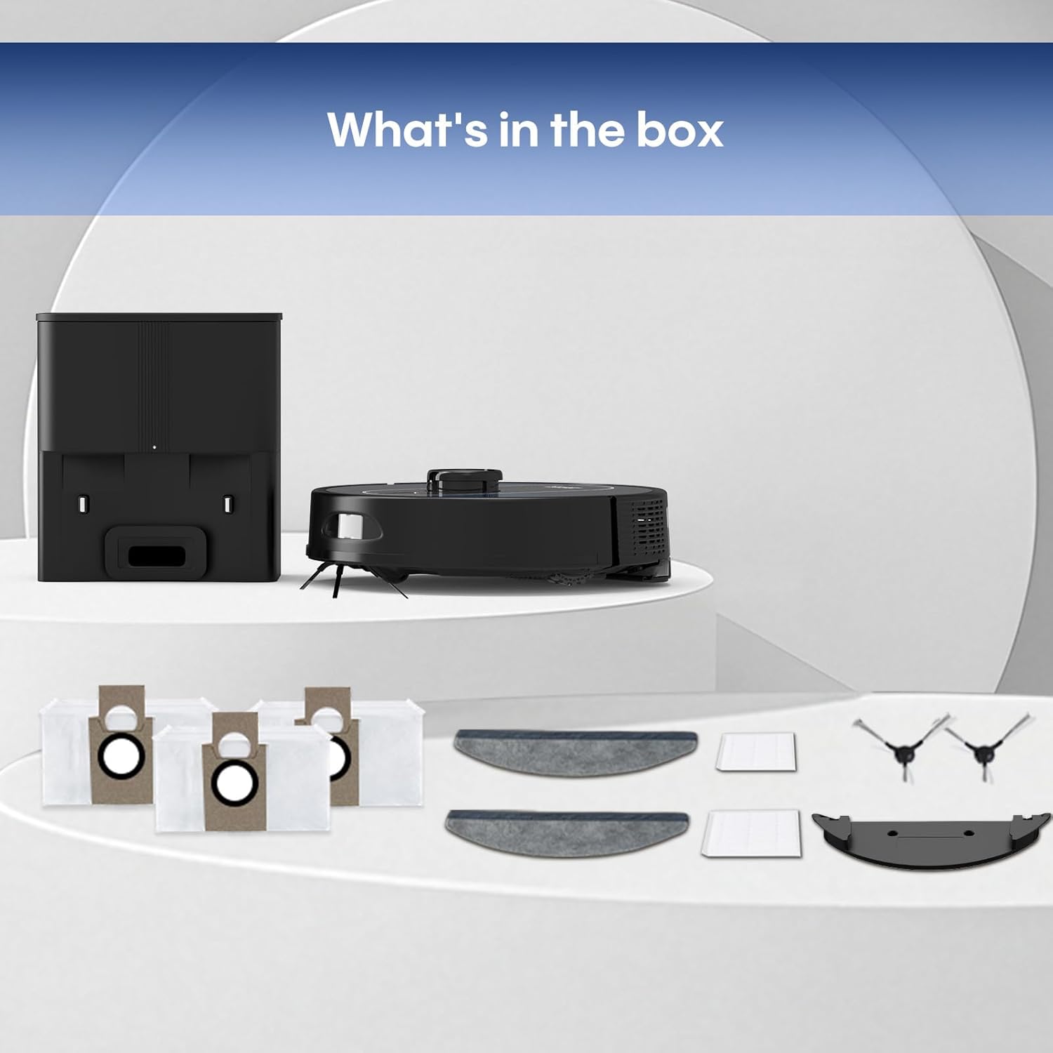 Robot Vacuum and Mop Self Emptying, 5000Pa Suction, LiDAR Navigation, Smart Obstacle Avoidance, Home Mapping, No-Go Zone, 60-Day Hands-Free Cleaning, Idear for Homes with Pets, Carpet & Hard Floors - Image 8