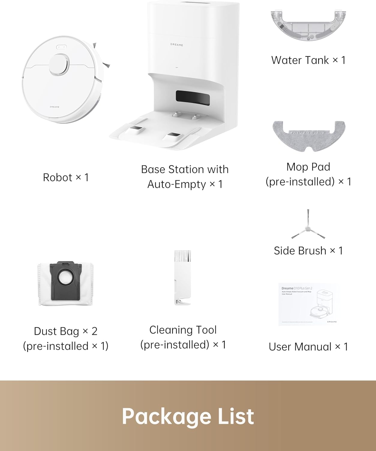 DREAME C20 Plus Robot Vacuum, 90 Days Self-Emptying Robot Vacuum and Mop Combo, 6000Pa Suction Robotic Vacuum, LiDAR Navigation, APP/Voice Control, Robot Vacuum Cleaner for Pet Hair/Carpet/Hard Floor - Image 8