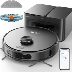 Robot Vacuum and Mop Combo, Robotic...