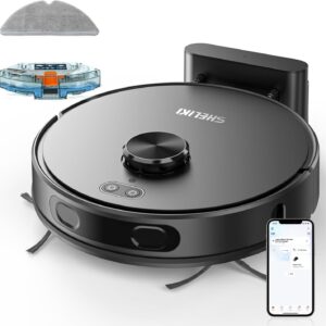 Robot Vacuum and Mop Combo, Robotic...
