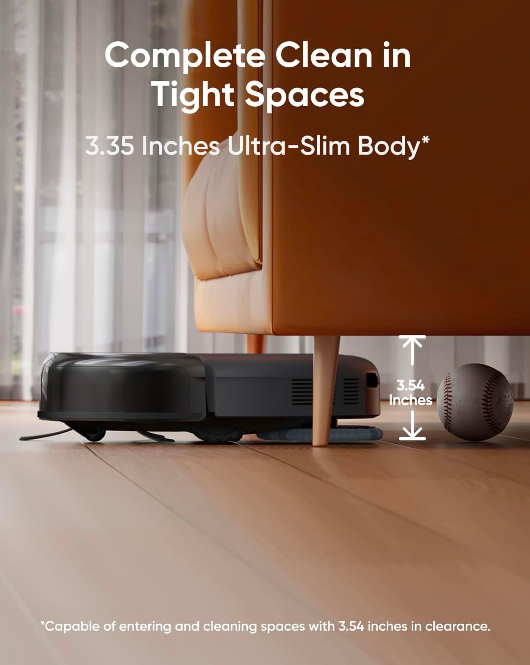 eufy Omni C20 Robot Vacuum and Mop Combo, All-in-One Station, Auto Mop Washing and Auto Drying for Hands-Free Cleaning, 7000 Pa Powerful Suction, Self Emptying, 3.35-Inch - Image 3