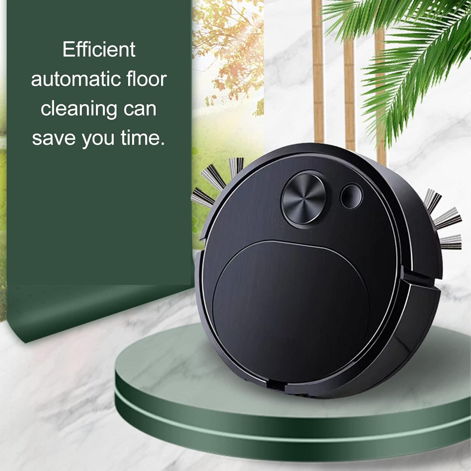 Robot Vacuum Cleaner, Powerful Suction Quiet Robotic Vacuum Cleaner Cleans Hard Floors to Low Pile Carpets Ideal for Pet Hair - Image 3