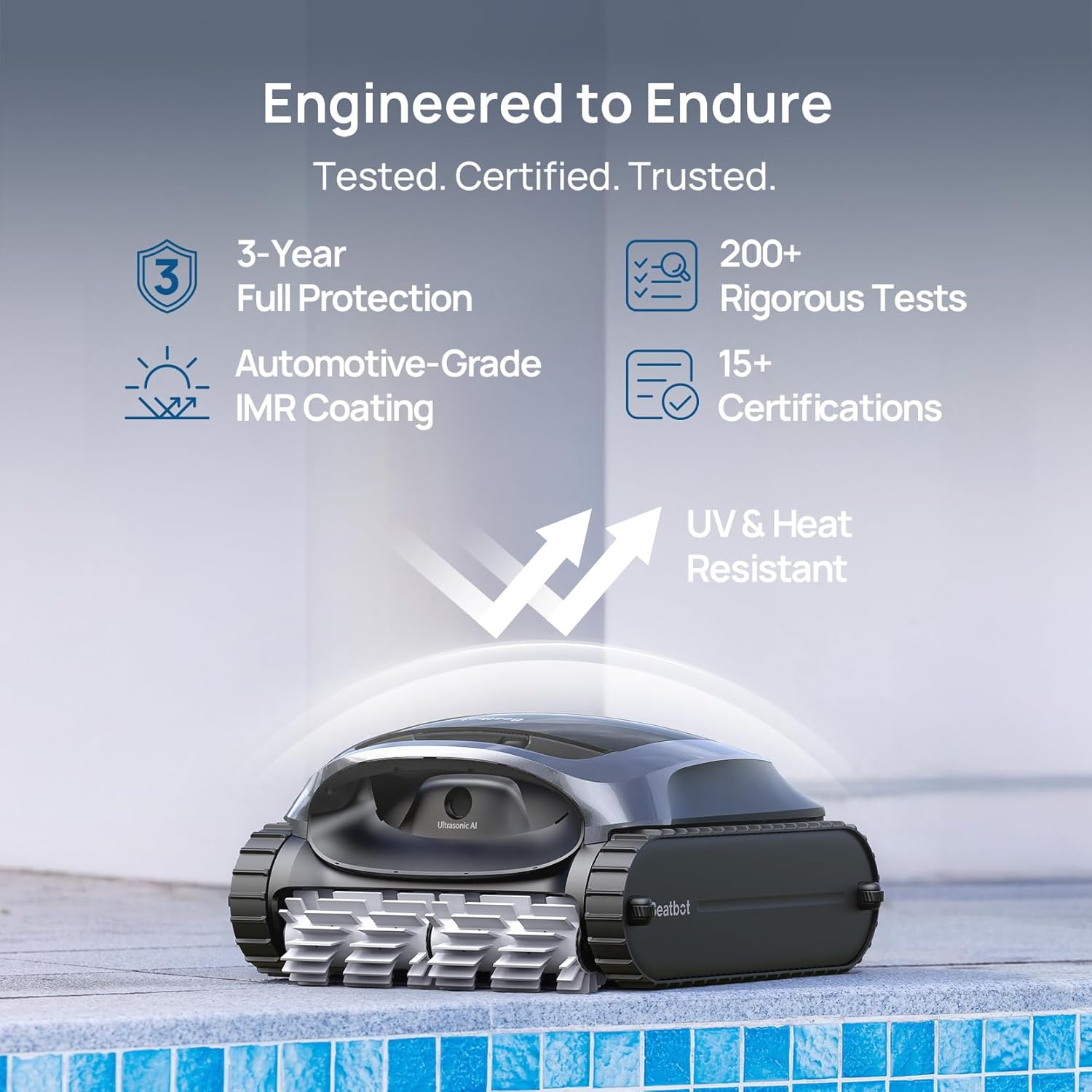 (2025 Upgrade) Beatbot AquaSense 2 Cordless Robotic Pool Vacuum Cleaner, Smart Surface Parking, Double-Pass Waterline Scrubbing, Cleans Floor, Walls and Waterline, Light Blue - Image 9