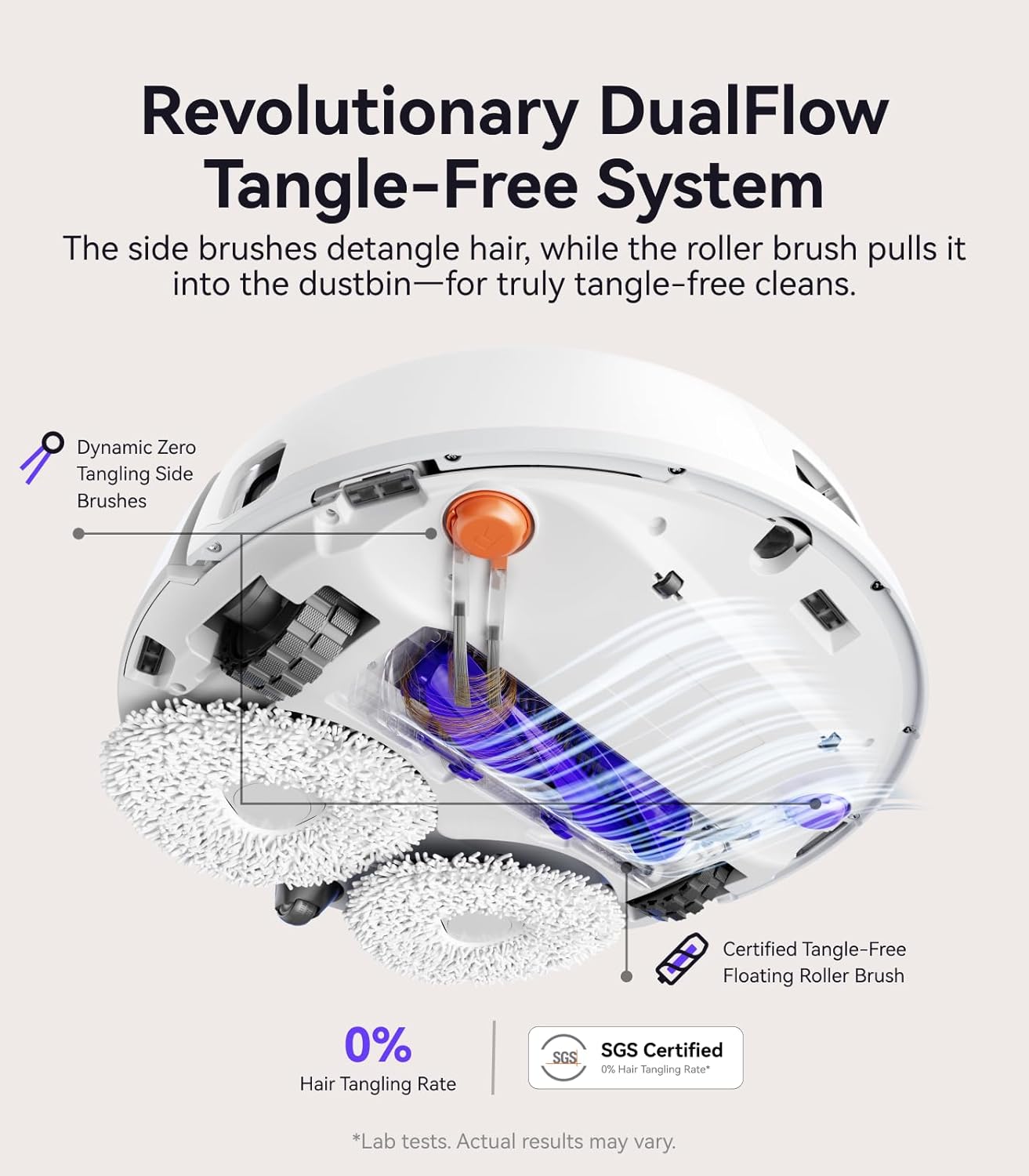 NARWAL Freo Pro Robot Vacuum and Mop Combo, Tangle Free Robot Mop, 8500Pa Powerful Suction, Self-Emptying, Auto Mop Washing, Auto Drying, Obstacle Avoidance, Ideal for Pet Hair and Hard Floor - Image 4
