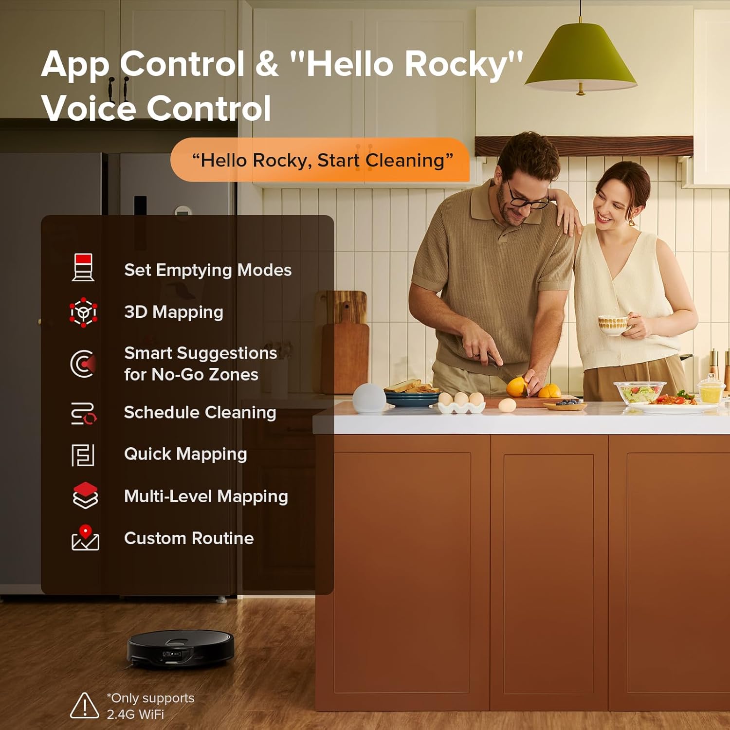 roborock Qrevo Slim Robot Vacuum and Mop Combo, 8.2cm Ultra-Slim, 3D Sensing Tech, Advanced Obstacle Recognition, 11,000Pa Suction, FlexiArm Side Brush & Mop, Auto Mop Washing & Drying, Self-Emptying - Image 8