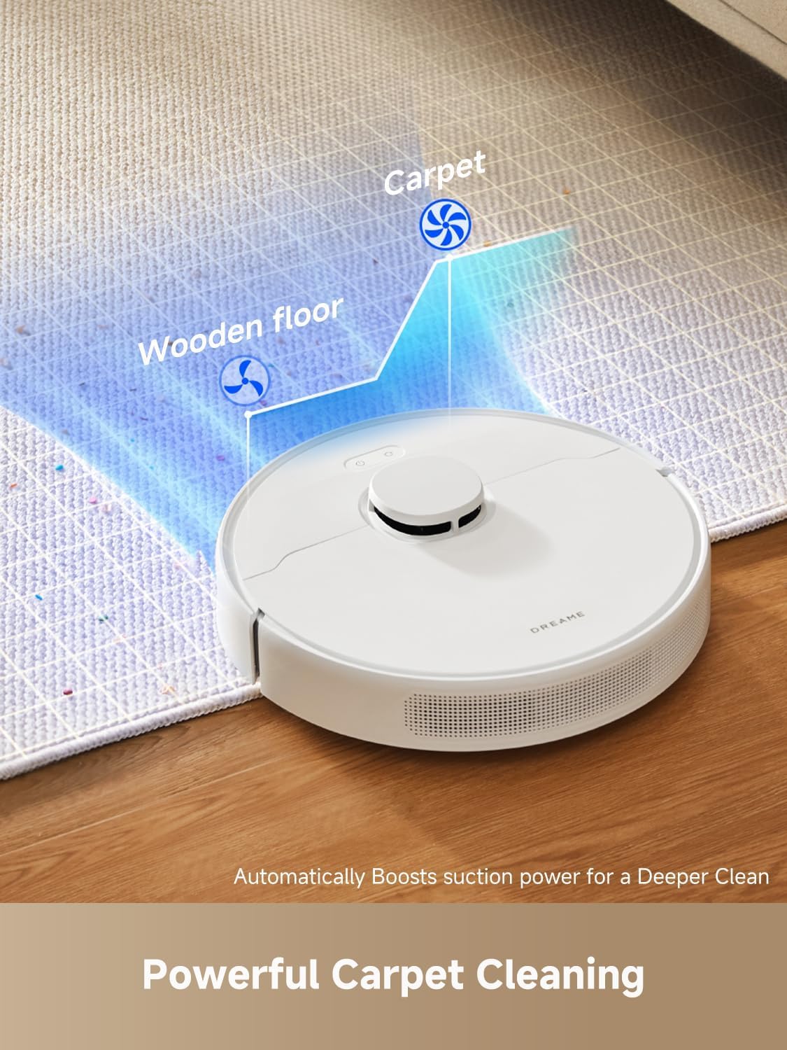 DREAME C20 Plus Robot Vacuum, 90 Days Self-Emptying Robot Vacuum and Mop Combo, 6000Pa Suction Robotic Vacuum, LiDAR Navigation, APP/Voice Control, Robot Vacuum Cleaner for Pet Hair/Carpet/Hard Floor - Image 5