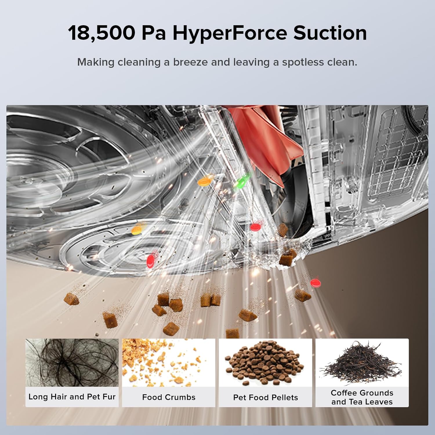 Roborock Qrevo Edge S5A Robot Vacuum and Mop, 18,500Pa, Zero-Tangling, DuoDivide Main Brush, FlexiArm Side Brush, Hot Water Mop Washing & Self-Cleaning, Warm Air Drying, Self-Emptying, White - Image 3