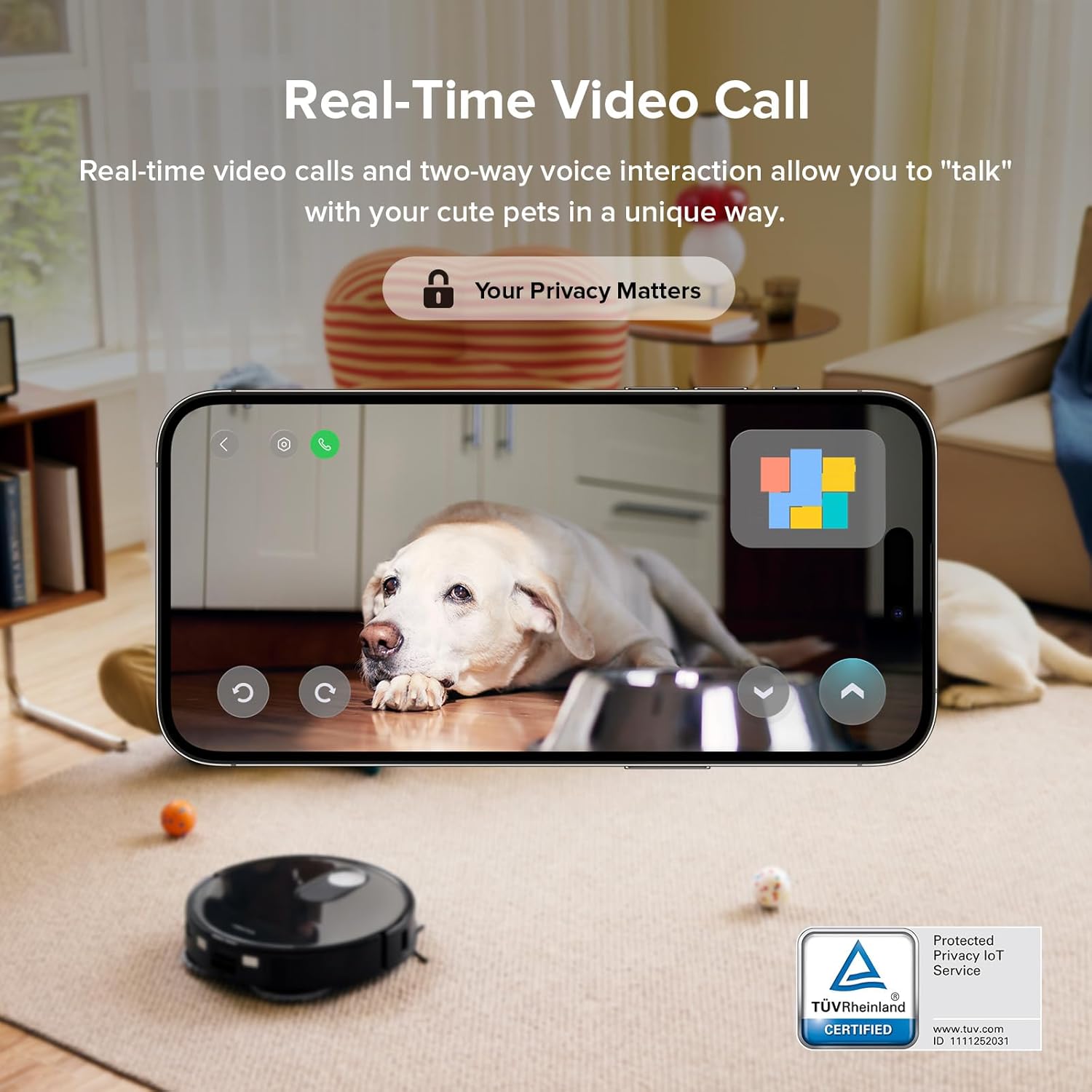 roborock Qrevo Slim Robot Vacuum and Mop Combo, 8.2cm Ultra-Slim, 3D Sensing Tech, Advanced Obstacle Recognition, 11,000Pa Suction, FlexiArm Side Brush & Mop, Auto Mop Washing & Drying, Self-Emptying - Image 9