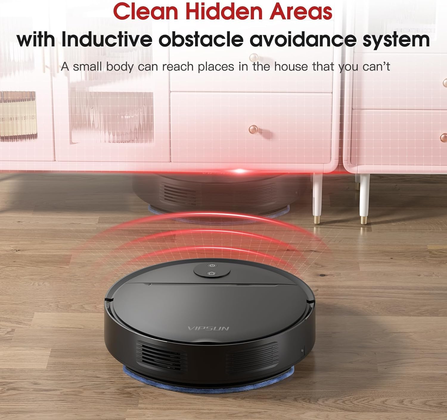 Robot Vacuum and Mop Combo with 4000Pa Suction, APP/Voice/Remote Control, Robotic Vacuums with Personalized Adjustment Setting, Self-Charging, Obstacle Avoidance, Smart Home Robot Aspiradora - Image 6