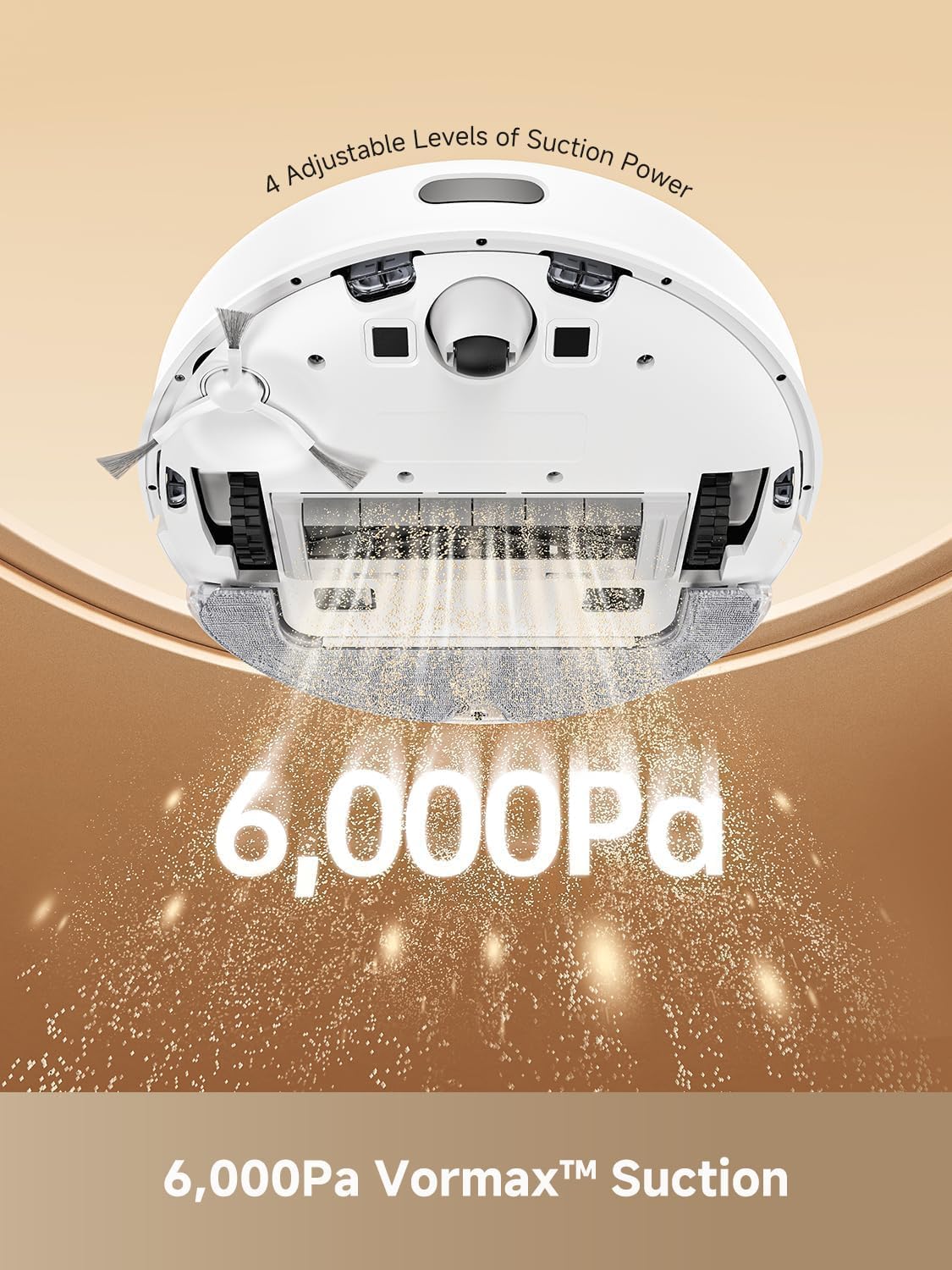 DREAME C20 Plus Robot Vacuum, 90 Days Self-Emptying Robot Vacuum and Mop Combo, 6000Pa Suction Robotic Vacuum, LiDAR Navigation, APP/Voice Control, Robot Vacuum Cleaner for Pet Hair/Carpet/Hard Floor - Image 7