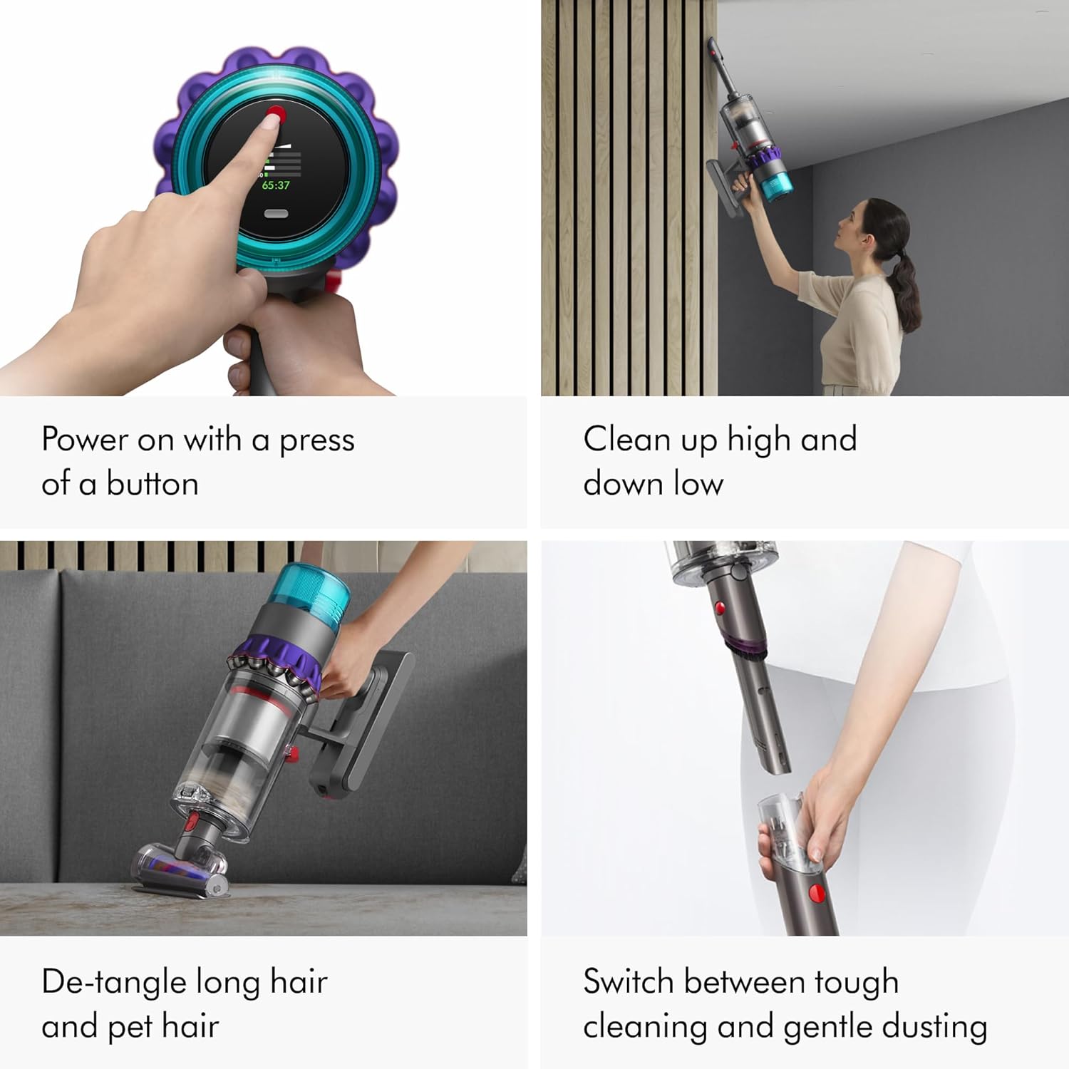 Dyson Gen5detect Cordless Vacuum, 280AW, 3 Power Modes, Up to 70 Minutes,² Illumination Reveals dust, HEPA Filtration, All Floor Types - Image 7