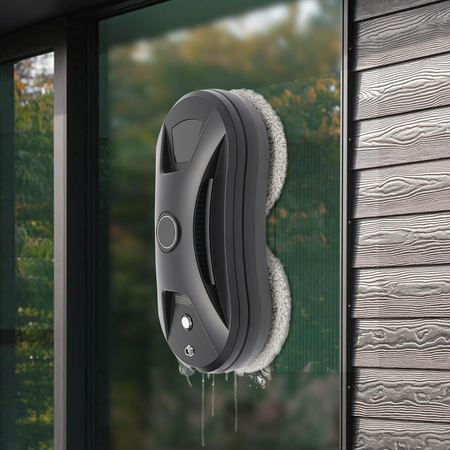 Smart Glass Cleaner Robot - Window Cleaning Machine With Automatic Water Spray, Strong Suction, Remote Control for Windows, Glass Doors, Tiles (Black) - Image 6