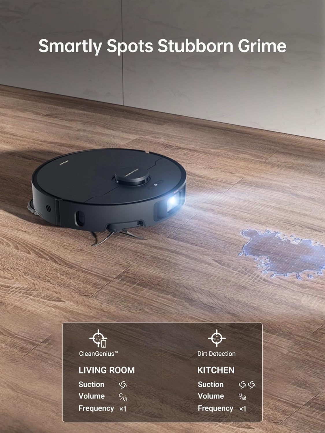 DREAME X40 Ultra Robotic Vacuum with Removable & Liftable Mop, 12,000Pa Suction, Side Brush Extensive Cleaning, 158°F Mop & Washboard Self Cleaning, Auto-Empty, Auto Refill, liftable Brushes - Image 8
