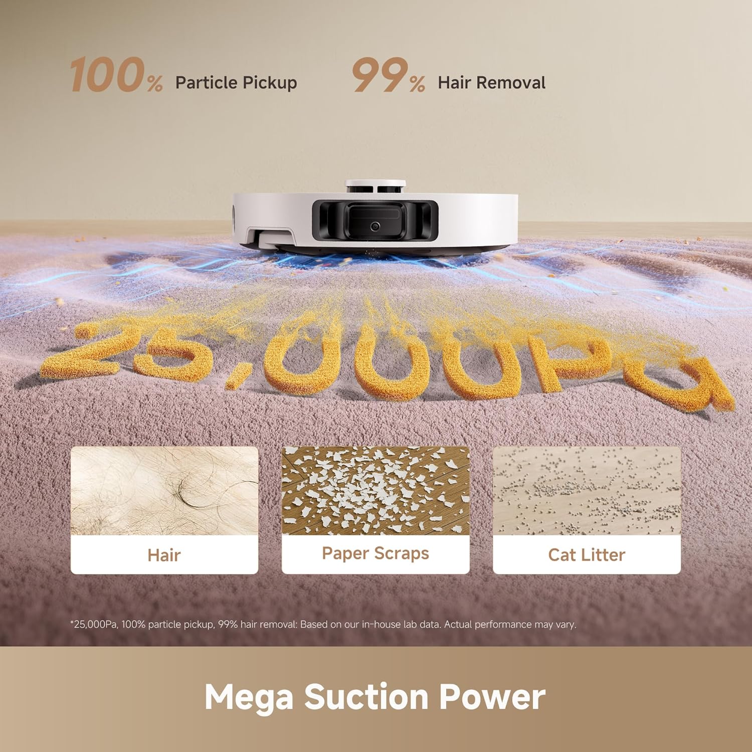 DREAME L40 Ultra Gen 2 Robot Vacuum and Mop with 25,000Pa Suction, Extendable Side Brush and Mop, All-in-One Self-Emptying & Cleaning Dock, Voice & App Control, White - Image 2