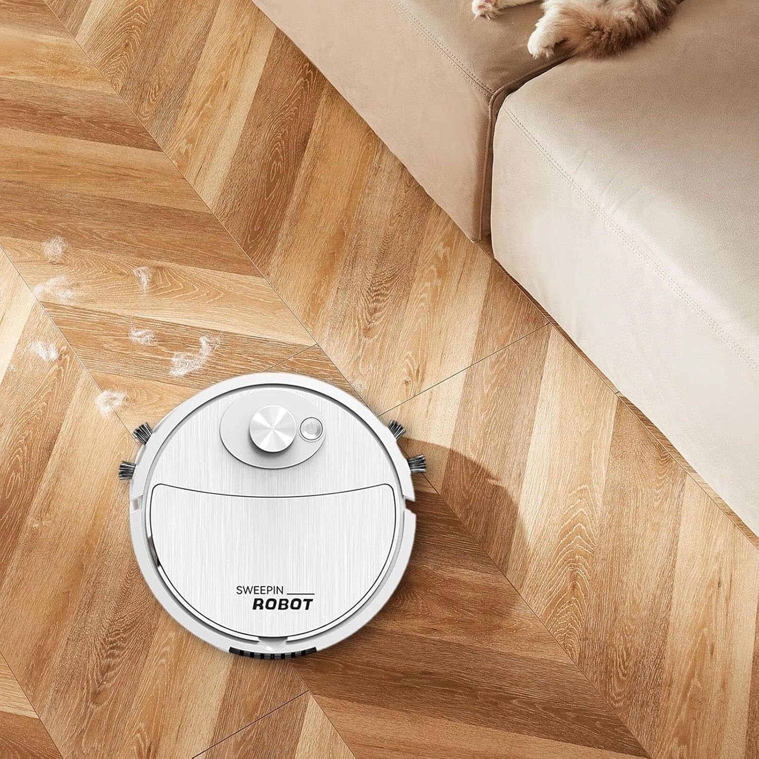 Robot Vacuum and Mop Combo, Automatic Intelligent Cleaning Robot, Ultra-Thin and Silent, Intelligent Navigation,Obstacle Avoidance-W001 - Image 2