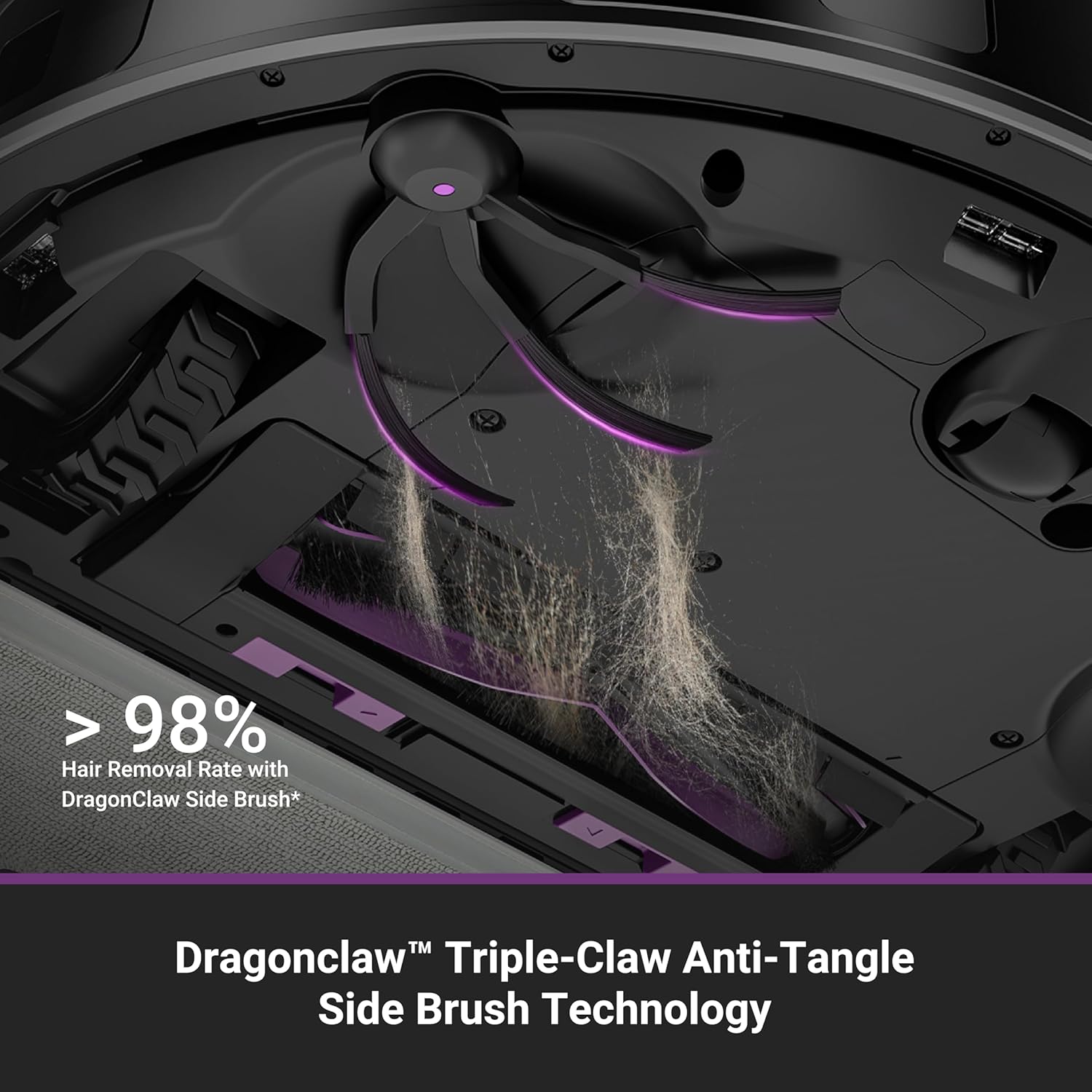 Eureka E20 Evo Plus Robot Vacuum and Mop Combo, 10,000Pa Suction Robot Vacuum Cleaner Bagless Self-Emptying Station, 45-Day Capacity Anti-Hair-Tangling Side Brush Mop Lifting App Control LiDAR Nav - Image 5