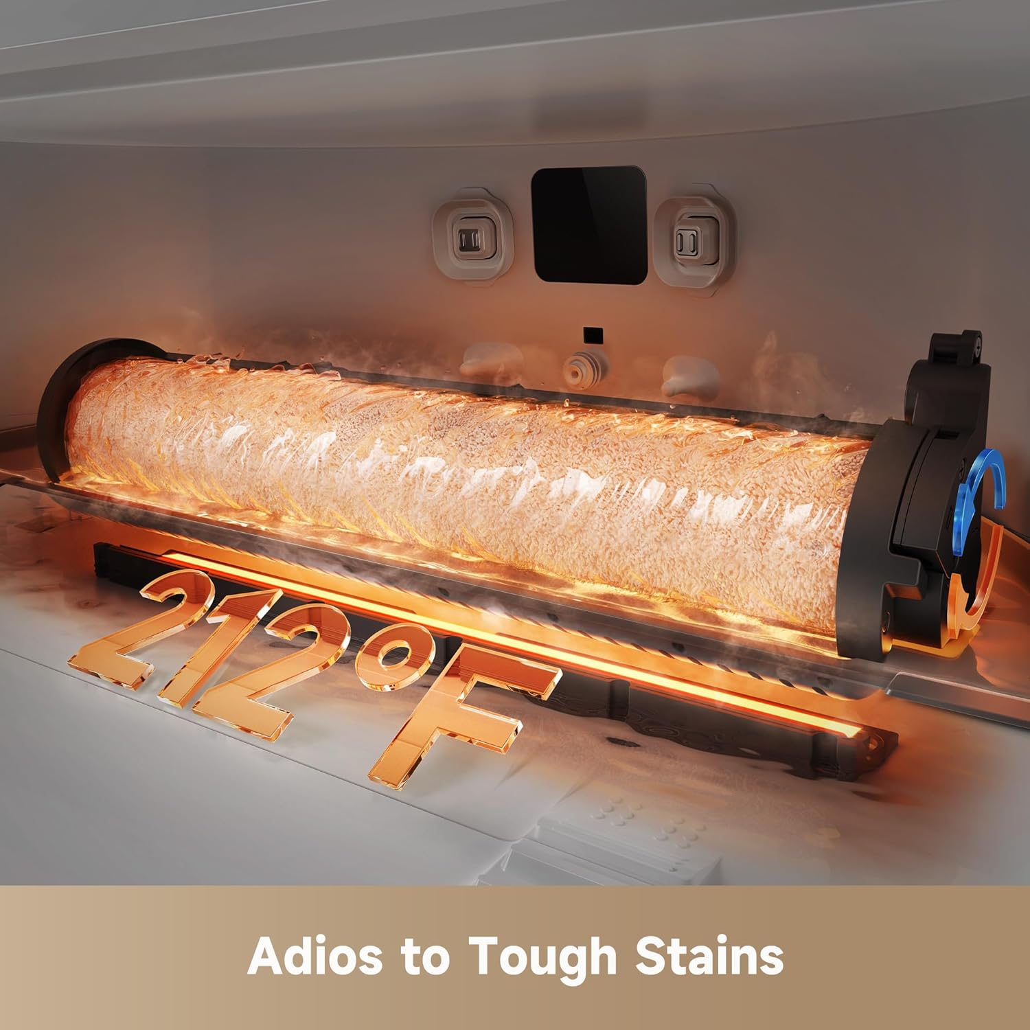 DREAME Aqua10 Roller Robot Vacuum, AquaRoll Mopping, 30,000Pa Suction, 100% Detangling, Carpet-Protecting Roller Guard, Clear 2.36in Obstacle, Self-Empty, Self-Cleaning, Roller Mop Extending - Image 4