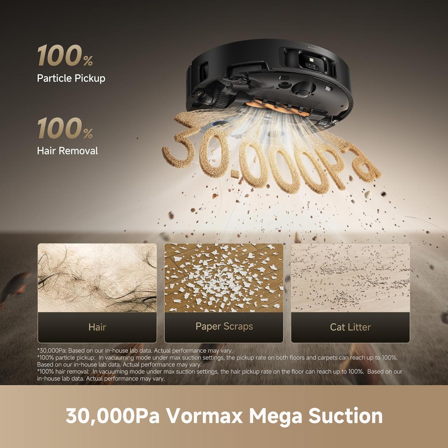 DREAME Matrix10 Ultra Robot Vacuum and Mop, Multi-Mop Switching, 3.14inch Obstacle Clearing, 30,000Pa Suction, Self Empty&Refill, Self-Cleaning, 100% Detangling, 240+ Obstacle Avoidance, Voice Control - Image 5