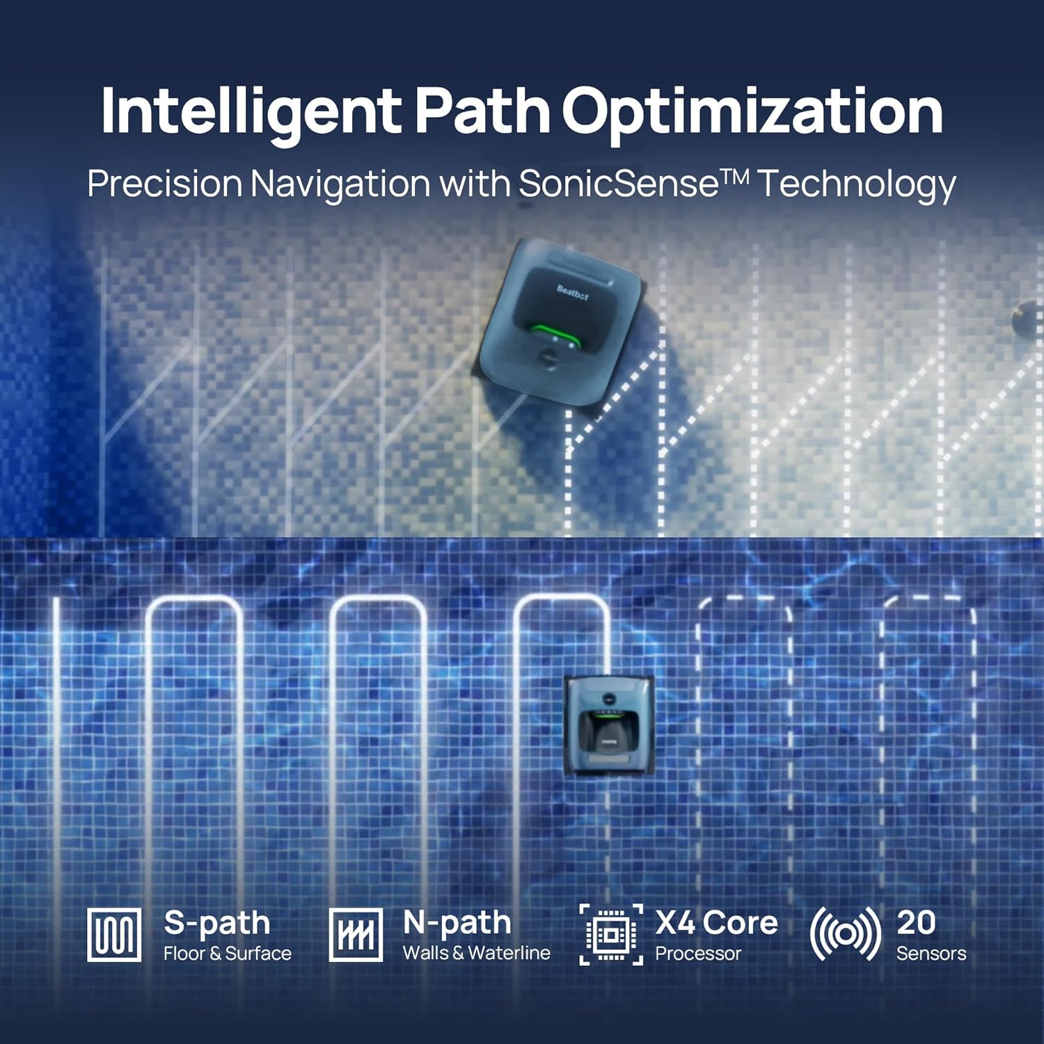 Beatbot A100 Pro Cordless Robotic Swimming Pool Cleaning Vacuum, APP Controlled - Image 8