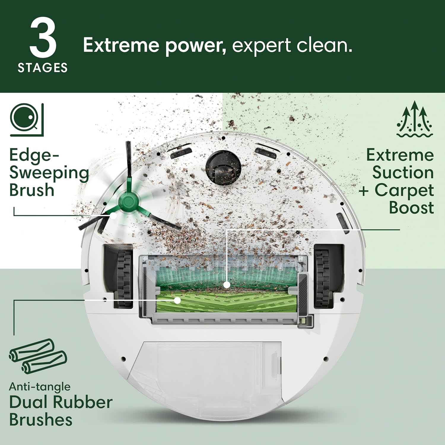 iRobot Roomba Max 705 Vac Robot Vacuum + AutoEmpty Dock - Extreme Power-Lifting Suction, Anti-Tangle Dual Rubber Brushes, Self-Empties, Recognizes and Avoids Obstacles, LiDAR Navigation - Image 3