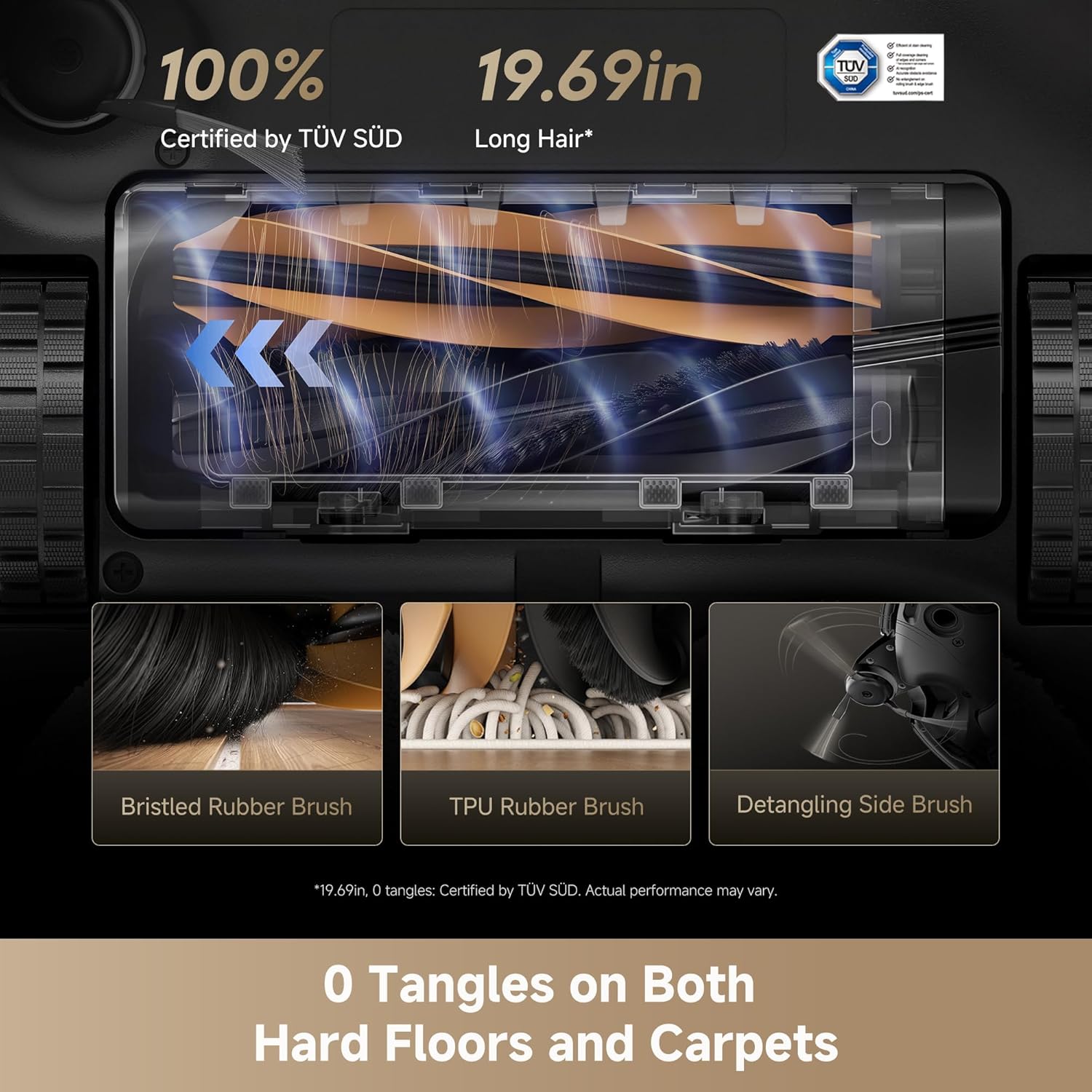 DREAME Matrix10 Ultra Robot Vacuum and Mop, Multi-Mop Switching, 3.14inch Obstacle Clearing, 30,000Pa Suction, Self Empty&Refill, Self-Cleaning, 100% Detangling, 240+ Obstacle Avoidance, Voice Control - Image 7