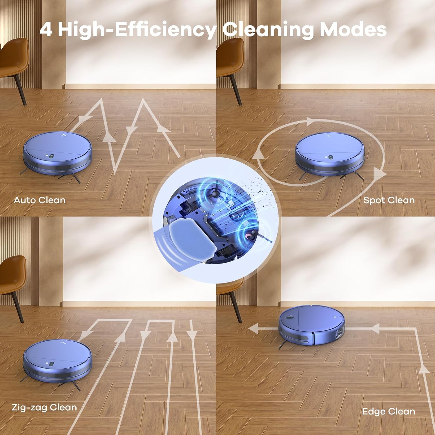 ZCWA Robot Vacuum and Mop Combo, Robot Vacuum and Mop Combo - Image 4