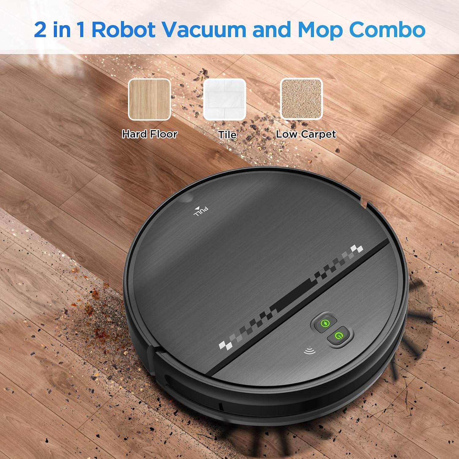 Robot Vacuum and Mop Combo, 2-in-1 Robot Vacuum Cleaner - Image 2