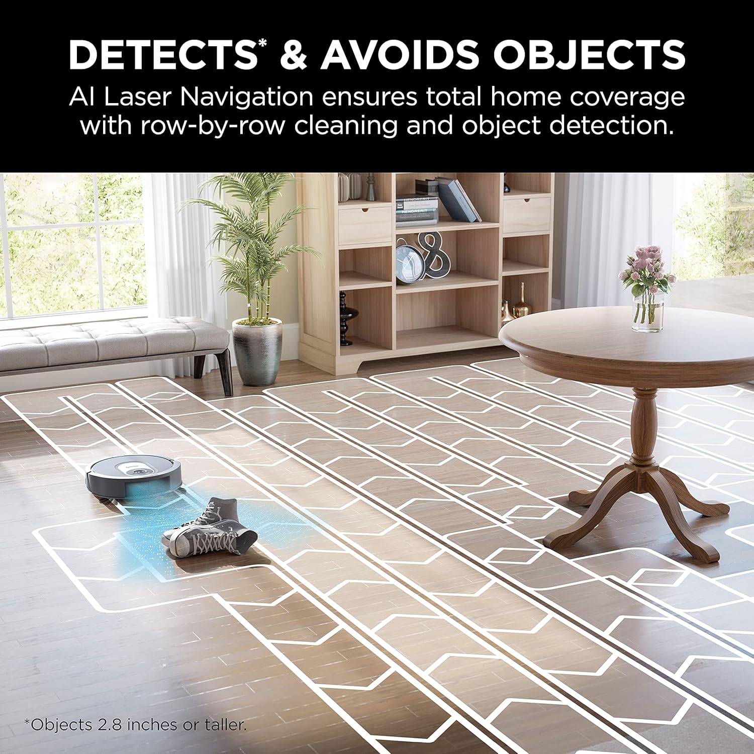 Shark AV2001 AI Robot Vacuum with Self-Cleaning Brushroll, Object Detection, Advanced Navigation, Home Mapping, Perfect for Pet Hair, Compatible with Alexa, Gray - Image 4