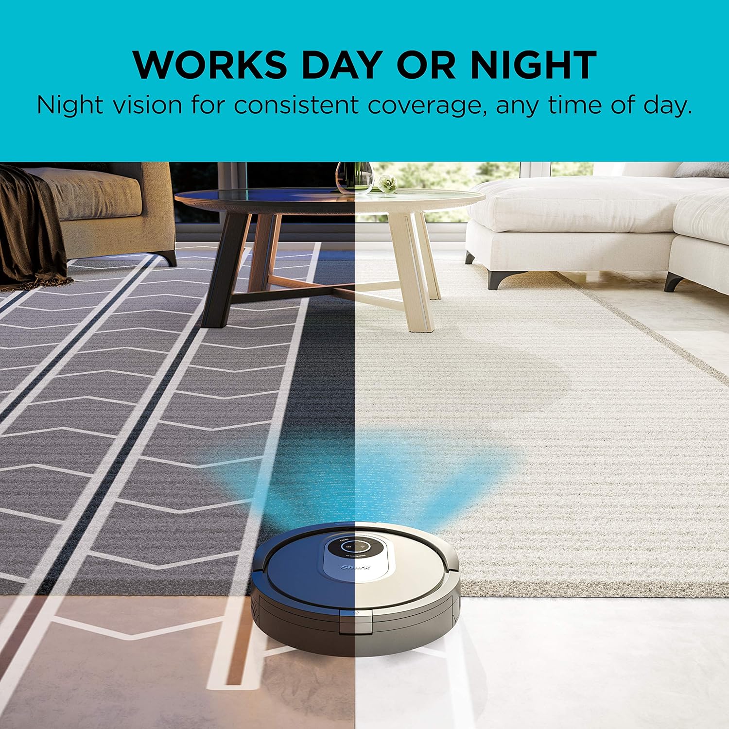 Shark AI Robot Vacuum, Smart Mapping|Scheduling|Pet Hair Pick Up|Logical Navigation, Black/Silver (RV2001), Carpet - Image 11