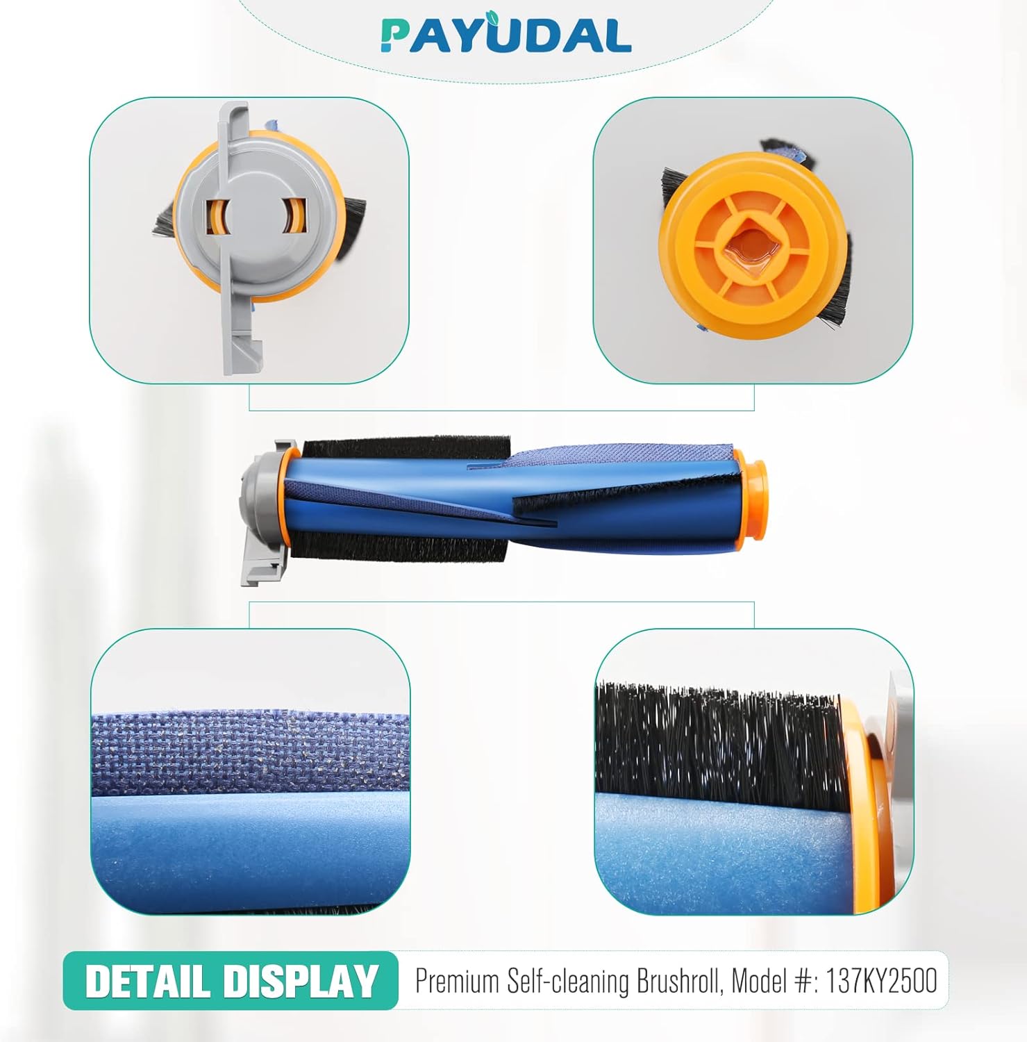 Replacement Parts for Shark AI AV2511AE AV2501S AV2610WA AV2501AE RV2502AE RV2610WA UR2500SR RV2520 AV2510 AI Ultra Robot Vacuum Cleaner Accessories Kits. Main Brush,HEPA Filter,Foam Filter,Side Brush - Image 4